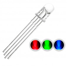 RGB светодиод 5мм прозрачный Анод
