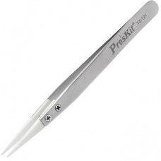 TZ-121 Пинцет прямой (проф.,керамические сменные наконечники)