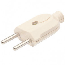 11-8533-4 Вилка прямая б/з кремовая 10 А