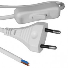 Сетевой шнур ШВВП-ВП S52 2х0.5 1.5м(б)