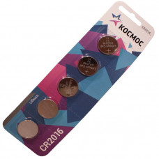 Батарейка Космос CR 2016 5*BL