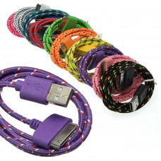 Шнур для мобильного устройства USB to iPhone4 Round braid 1m