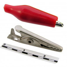 Зажим крокодил 8-0025 red