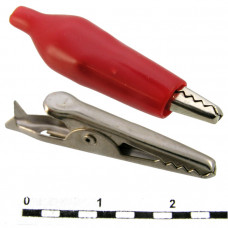 Зажим крокодил 8-0026 red