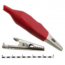 Зажим крокодил 8-0027 red