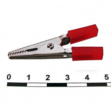 Зажим крокодил 8-0028 red