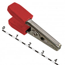 Зажим крокодил 8-0029 red