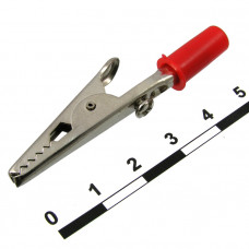 Зажим крокодил 8-0033 red