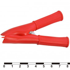 Зажим крокодил 8-0040 red