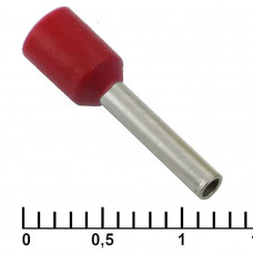 Наконечник на кабель DN01510 red (1.7x10mm)