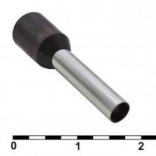 Наконечник на кабель DN04012 black (2.8x12mm)