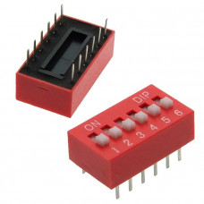 Dip переключатель SWD1-6 (DS-06) (Вдм1-6)