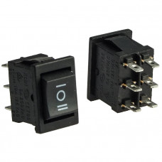 Клавишный переключатель KCD1-203-1-C6-B/6P on-off-on