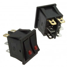 Клавишный переключатель KCD3-2201-C B/6P on-off