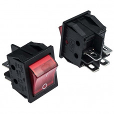 Клавишный переключатель KCD4-201N-C3-R/4P on-off