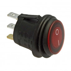 Клавишный переключатель SB040-12V RED IP65 on-off ф20.2mm