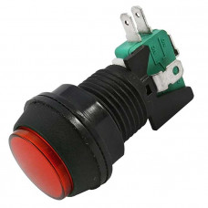 Кнопка GMSI-7B-C no(nc)+nc(no) red