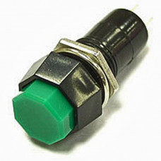 Кнопочный переключатель PBS-14B off-(on) зеленый