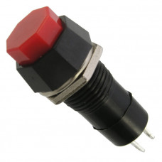 Кнопочный переключатель PBS-14B off-(on) красный