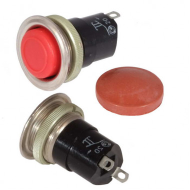 Кнопочный переключатель К1-2П (20-й диаметр металл)
