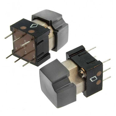 Кнопочный переключатель ПКБ7С-3 (серые)