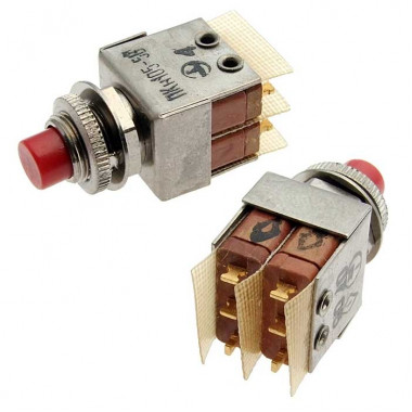 Кнопочный переключатель ПКН105-5В (КРАСНЫЙ 200*г)