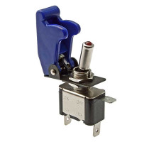 Тумблер SAC-01 BLUE ASW-07D R-LED