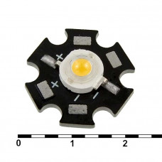 Светодиод мощный 3WR 3.6V 200-220LM 3000-3500K