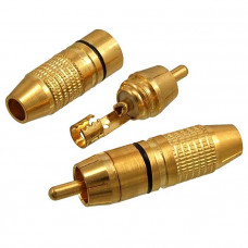 RCA разъем 7-0222 gold black