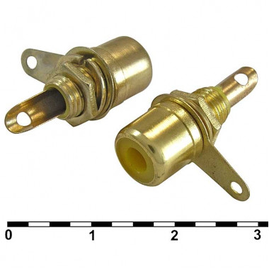 RCA разъем 7-0234Y GOLD / RS-115G
