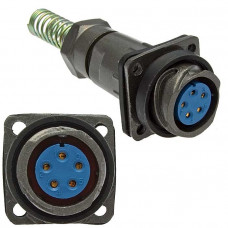 Разъем быстроразъемный FQ18-5ZPK-8 (бл.каб.роз.)