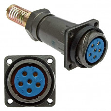 Разъем быстроразъемный FQ24-6ZPK-12 (бл.каб.роз.)