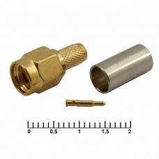 Высокочастотный разъем SMA-C58P gold