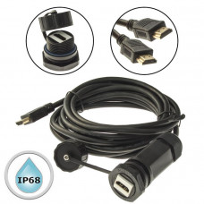 Герметичный разъем M25HDMIZ1-2.0G-3M