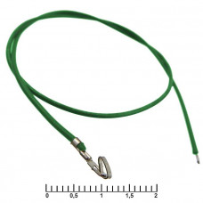 Разъем питания низковольтный HU 2,54 mm AWG26 0,3m green