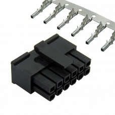 Разъем питания низковольтный MMF-2x6F pitch 3.0 mm + Terminal