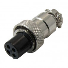 Разъем цилиндрический малогабаритный GX12M-4A