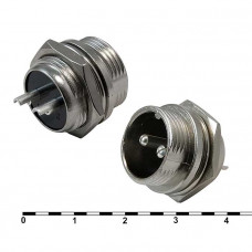 Разъем цилиндрический малогабаритный GX16M-2B