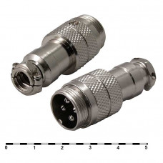 Разъем цилиндрический малогабаритный GX16M-4