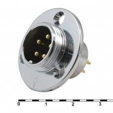 Разъем цилиндрический малогабаритный GX18M-5E