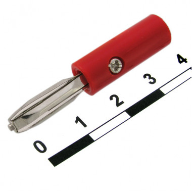 Штекер (вилка) 10-0060 red