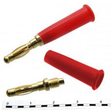 Штекер (вилка) 10-0068 b red