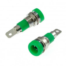 Гнездо Z009 4mm panel jack GREEN