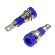 Гнездо Z009 4mm panel jack BLUE
