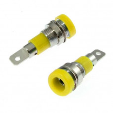 Гнездо Z009 4mm panel jack YELLOW