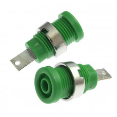 Гнездо Z013 4mm panel jack GREEN
