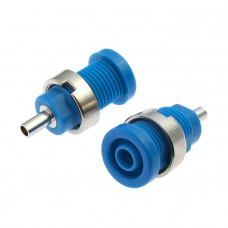 Гнездо Z014 4mm panel jack BLUE