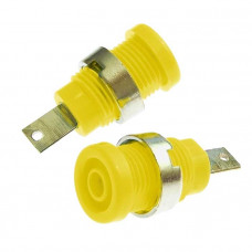 Гнездо Z013 4mm panel jack YELLOW