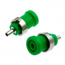 Гнездо Z014 4mm panel jack GREEN