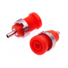 Гнездо Z014 4mm panel jack RED